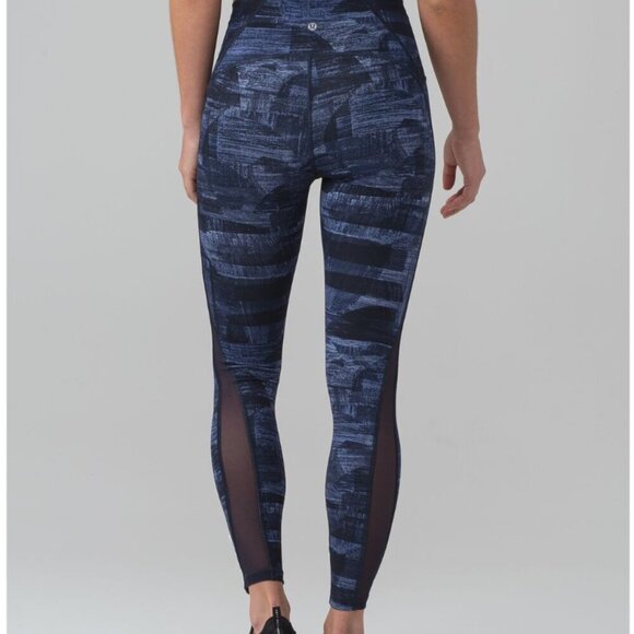 Lululemon Train Times 7/8 Pant *25" Transition Multi Midnight Navy / Black - Picture 6 of 6